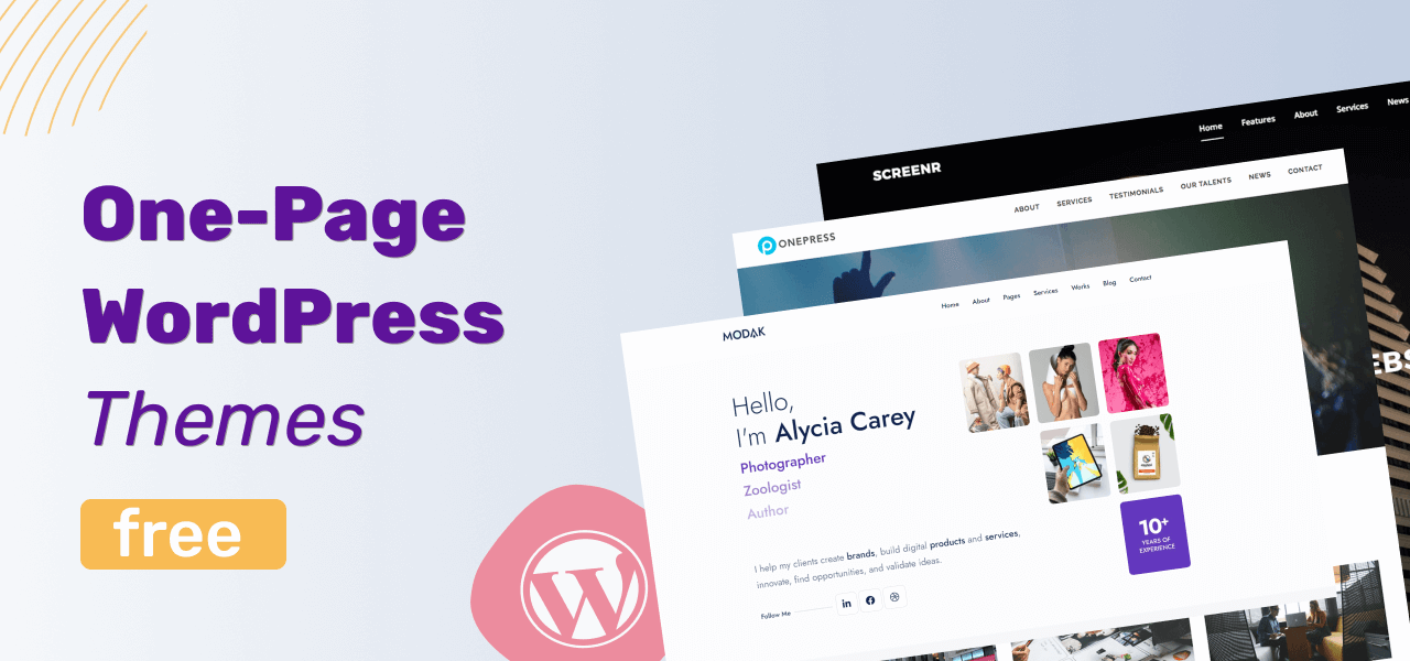 Best Free One-Page WordPress Themes